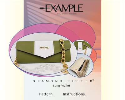 The Diamond Lifter© Long Wallet Sewing Pattern