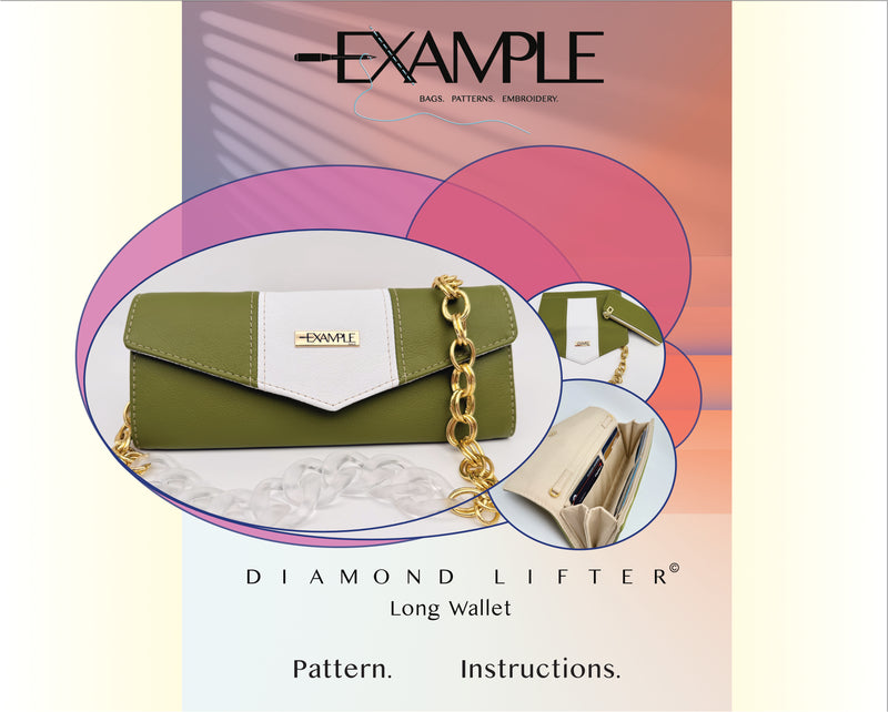 The Diamond Lifter© Long Wallet Sewing Pattern